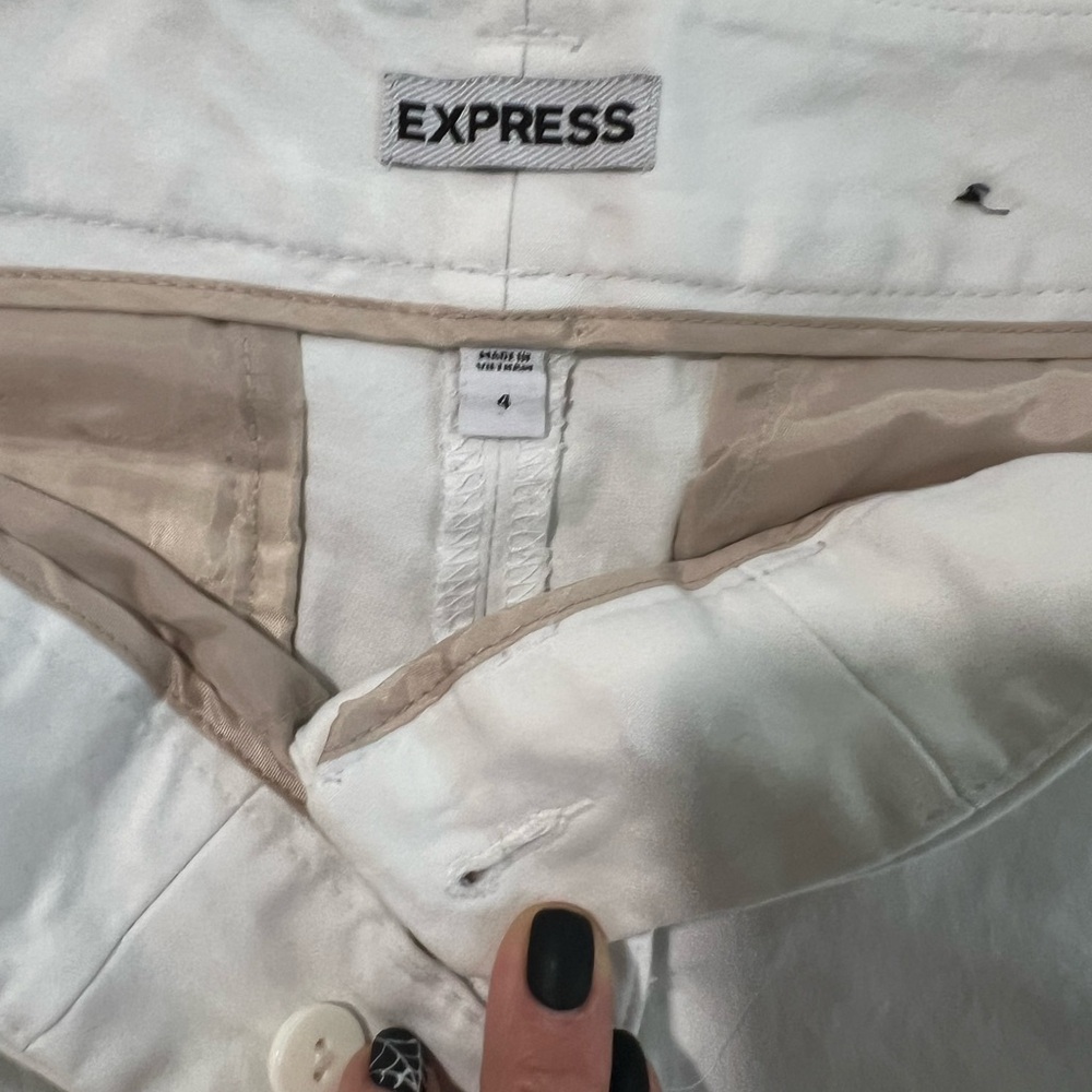 Express Women's Shorts - Black, White, Blue - Picture 4 of 5
